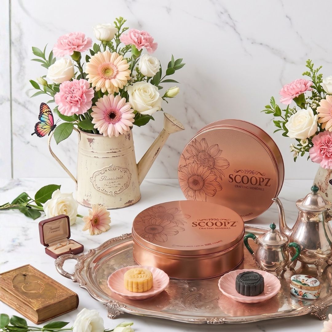 Contentment Gift  4-Piece Ice Cream Mooncake Keepsake | $108