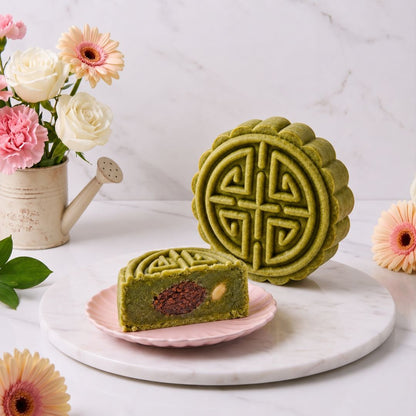 Harmony Gift  4-Piece Baked-Skin Mooncake Floral Gift | $79