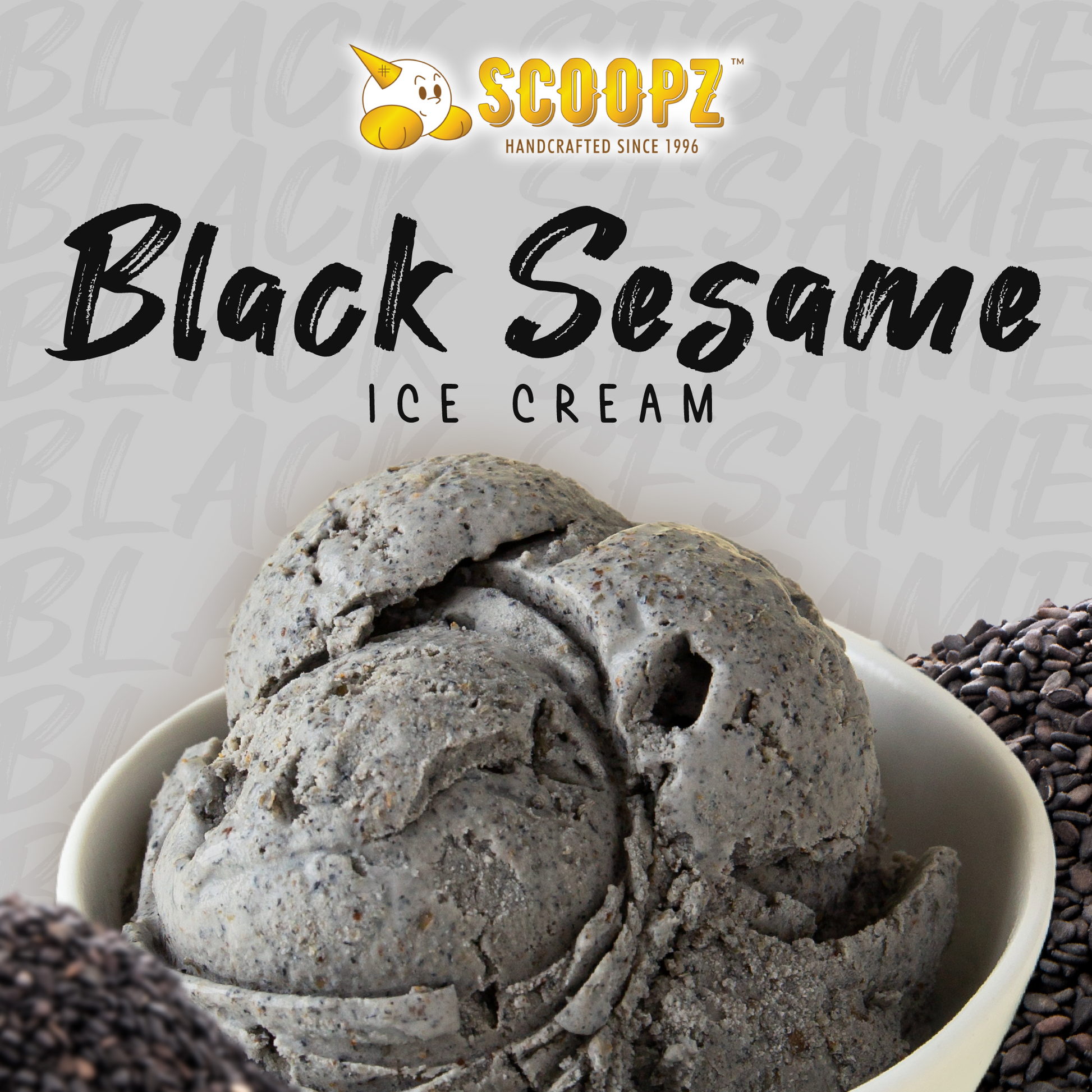 black sesame ice cream scoopz